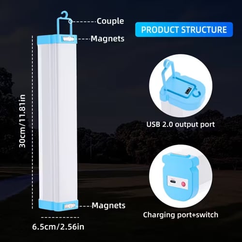 شريط إضاءة LED مغناطيسي بطول 30 سم بمدخل USB