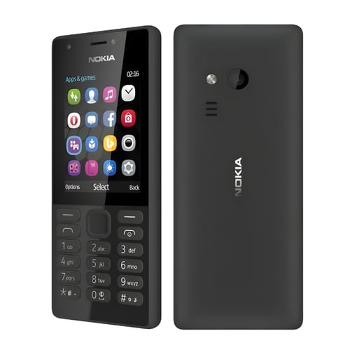 جوال نوكيا موديل 216 Nokia شريحتين - أسود