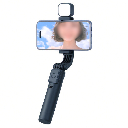 عصا سيلفي ثلاثية مع ضوء وحامل ثلاثي – جهاز تحكم لا...