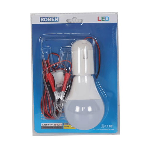 لمبة LED للبطارية مع مشابك توصيل DC 12V م/025916