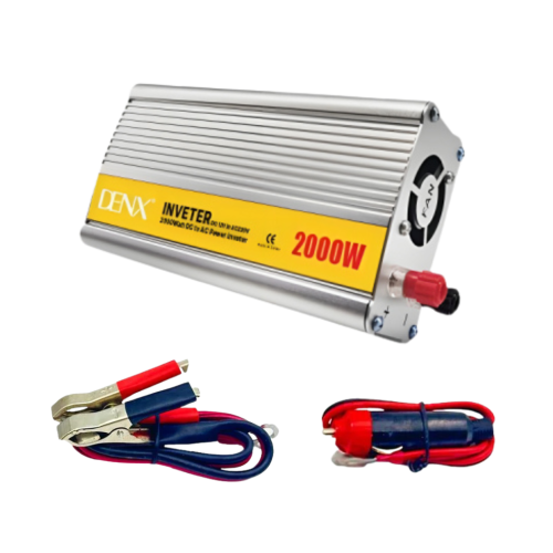 DENX- محول كهربائي للسيارة سريع الى 220v بقوة 2000...