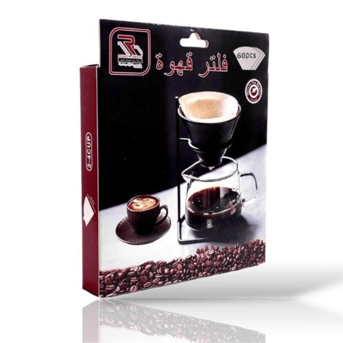 فلتر ترشيح قهوة ورقي 1-2 كوب – 60 قطعة