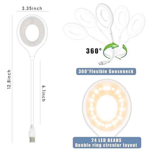 مصباح مكتبي ذكي بإضاءة ثلاثية الألوان USB