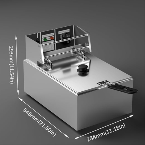 DENX- مقلاة كهربائية عميقة 6 لتر متعددة الوظائف من...