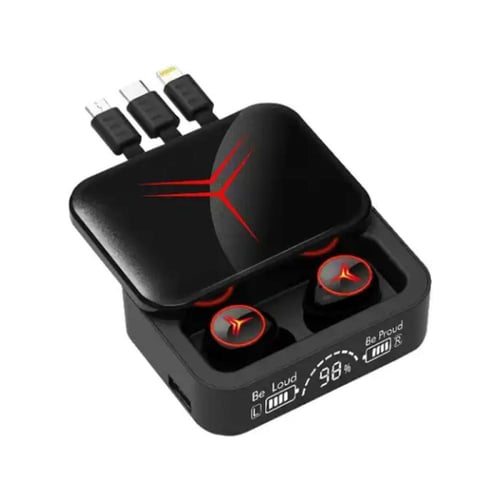 2 باور بانك وسماعة ايربودز وثلاثة اسلاك شحن متصلة...