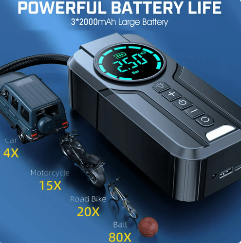 DENX - منفاخ هواء مع اشتراك بطارية للسيارة 90 W م/...