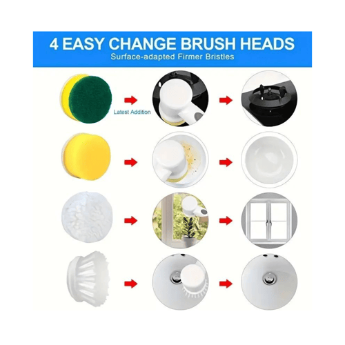 فرشاة تنظيف كهربائية 5 في 1 فرشاة لاسلكية تعمل بال...