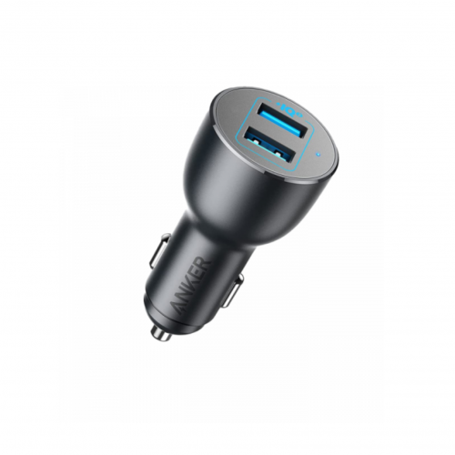 ANKER - شاحن سيارة منفذين USB - اسود - م/A2729 مار...