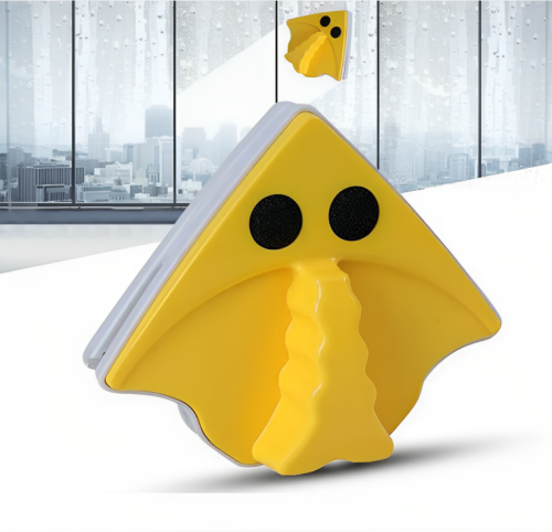 ممسحة نوافذ مغناطيسية لون اصفر