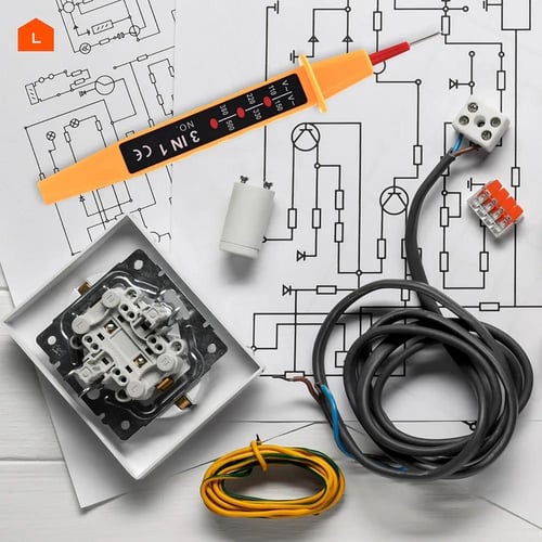 جهاز اختبار الجهد الكهربائي 3 في 1 م/19128