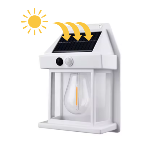 لمبة حساس حركة مع بطارية خازن تشحن من الشمس م / BK...