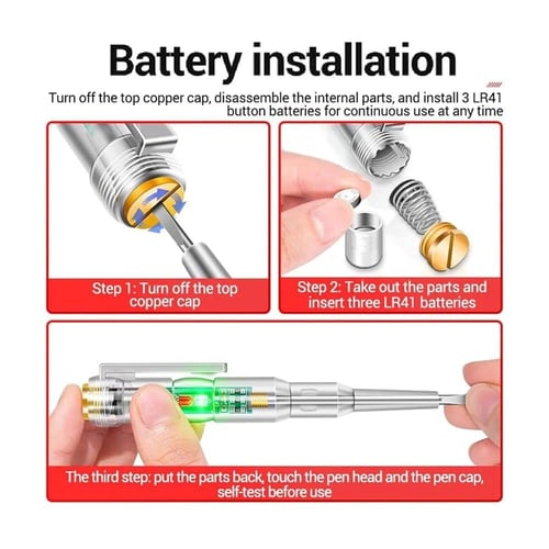 JINHE - مفك اختبار كهربائي رقمي م/MC1643 ماركة جين...