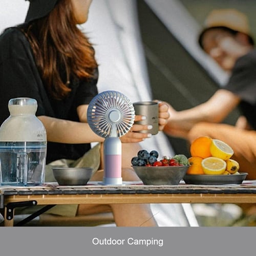 مروحة مع بطارية مدمجة قابلة للشحن