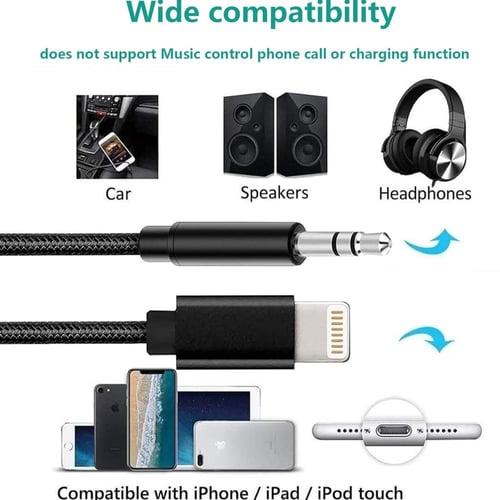 سلك صوت لايتنينج منفذ AUX موديل MX60