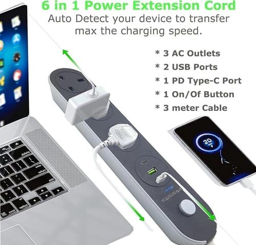 LEYENDA - توصيلة كهرباء 3 متر م/EX-6009