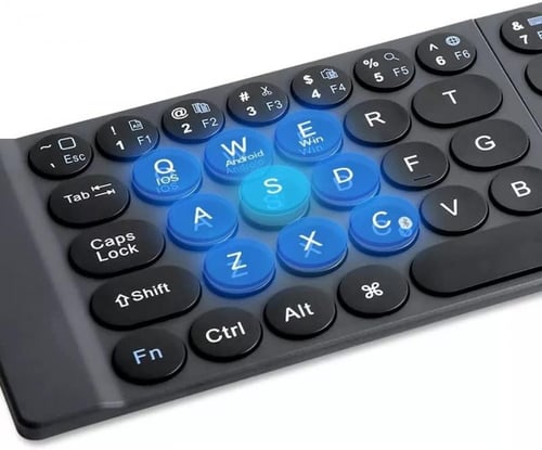 WiWU - لوحة مفاتيح لاسلكية أسود م/FMK-01 ماركة ويو...