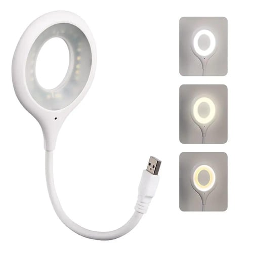 مصباح مكتبي ذكي بإضاءة ثلاثية الألوان USB
