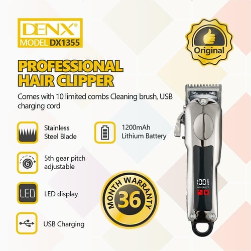 ماكينة حلاقة شعر احترافية من DENX م/ DX1355