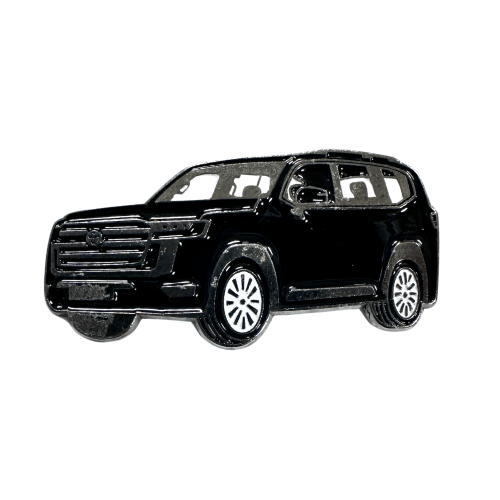 لاندكروزر 2025 اسود ملصق معدن 3M