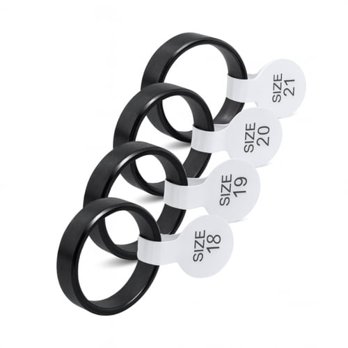 دبلة من ستانلس ستيل لون اسود بمقاسات متعدد ( طباعة...