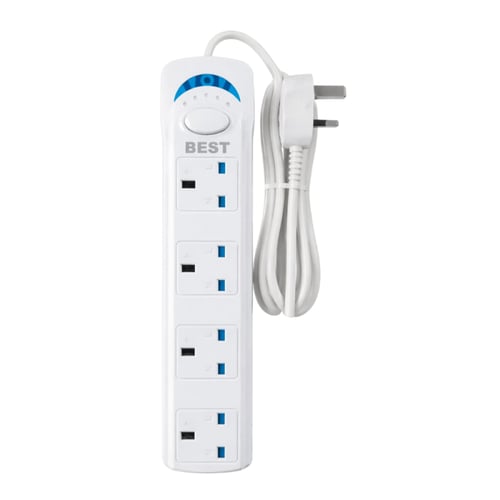 2 توصيلة كهرباء 4 مخارج 3 متر م/BT-5104 ماركة BEST