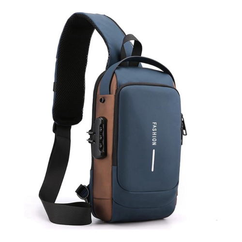 شنطة كتف مضادة للسرقة خفيفة الوزن وانيقة مع منفذ ش...