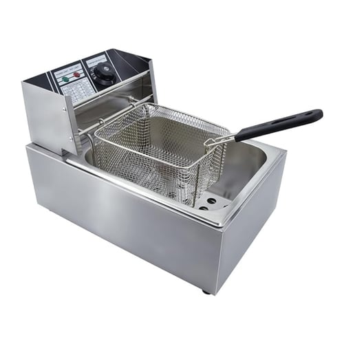 DENX- مقلاة كهربائية عميقة 6 لتر متعددة الوظائف من...