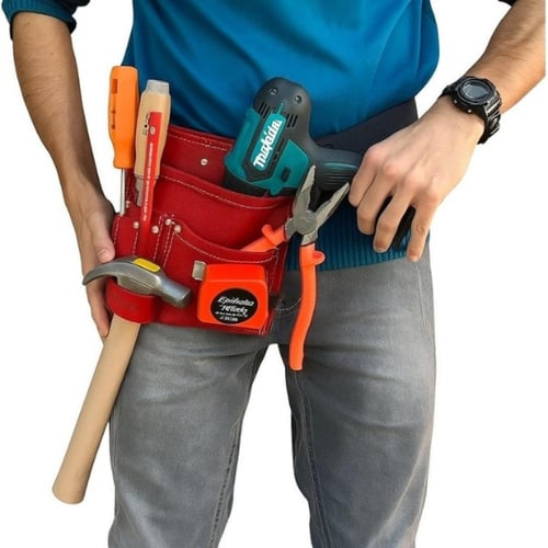 مريلة أدوات جلدية احترافية 5 جيوب م/92360