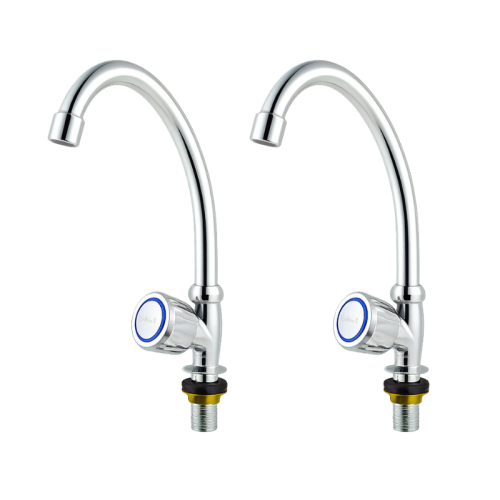 طقم خلاط مغسلة كروم 2 قطعة JM-73105