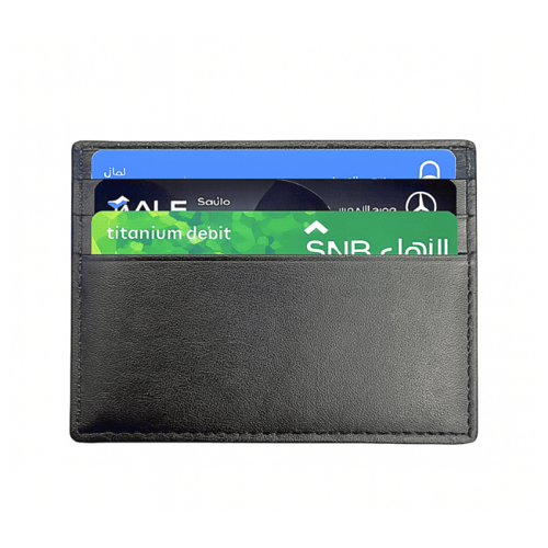 محفظة جلد الأصلي نحيفة