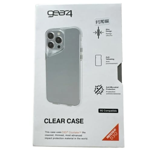 gear4 - كفر شفاف أصلي للايفون متوفر جميع الاجهزة م...