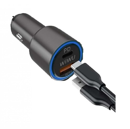 WIWU - شاحن سيارة منفذين PD+USB بقوة 38 واط م/ PC1...