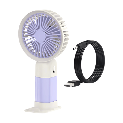 مروحة مع بطارية مدمجة قابلة للشحن