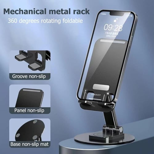 2 ستاند جوال مكتبي قابل للدوران 360° درجة سلس وخفي...