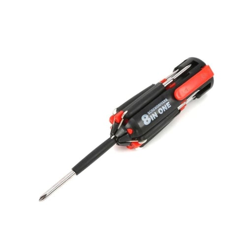 مجموعة مفكات 8in1 مدمجة مع كشاف بطاريات