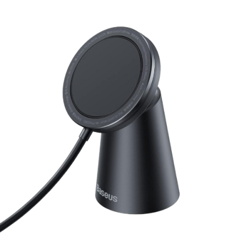 Baseus - حامل مغناطيسي مع شاحن لاسلكي م/BS-W524 ما...