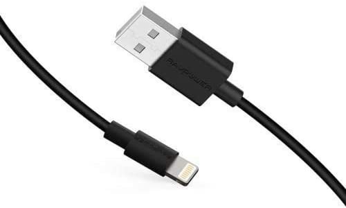 RAVPOWER - كيبل ايفون USB اسود ربل ا 1متر م/CB1014...