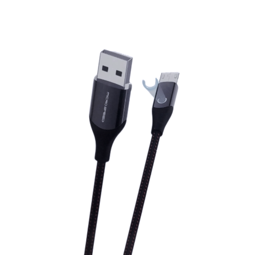 MICRO SPEED- كيبل مايكرو USB متر 1 قماش -م/MS-53 م...