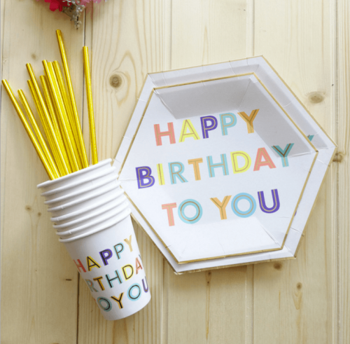 أدوات المائدة هابي بيرثدي | Happy Birthday Tablewa...