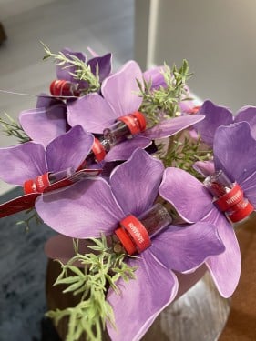 فازه ( صغير ) من فراشات الزعفران ١٠ فراشات