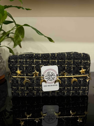 شنطة أنيقة بتفاصيل ذهبية