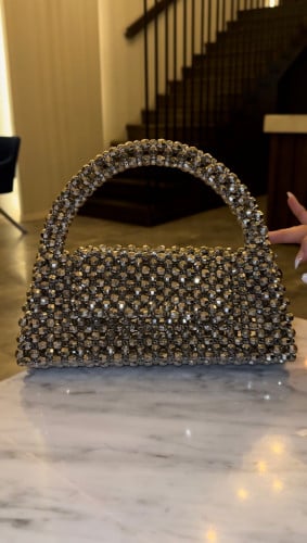 شنطة كريستال ( سلڤر )