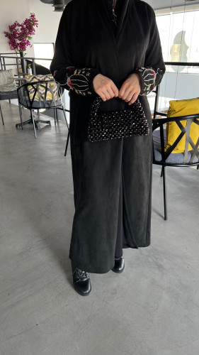 Winter abaya with sleeve design W11