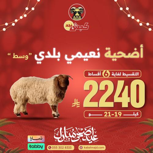 أضحية نعيمي بلدي وسط
