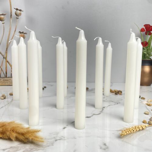 Short finger candles, 6 pieces