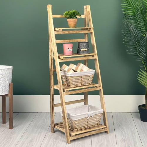 رف خشب 4 دور