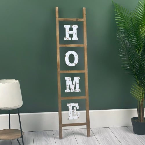 سلم خشب واكليريك عبارة هوم