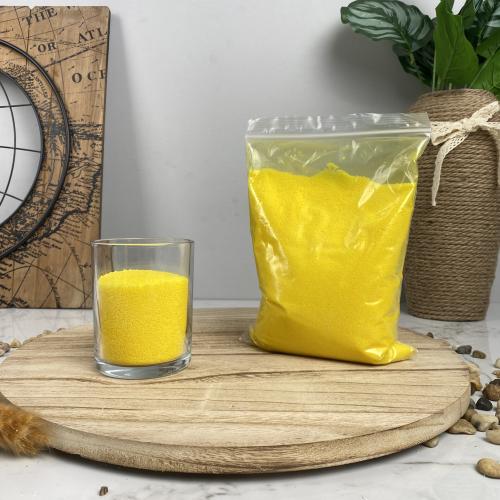 Yellow sandy candle