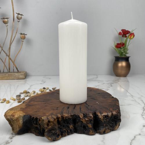 Plain cylindrical medium tall candle