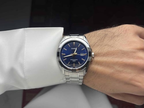 ساعة كاسيو كحلي | MTP-1308D